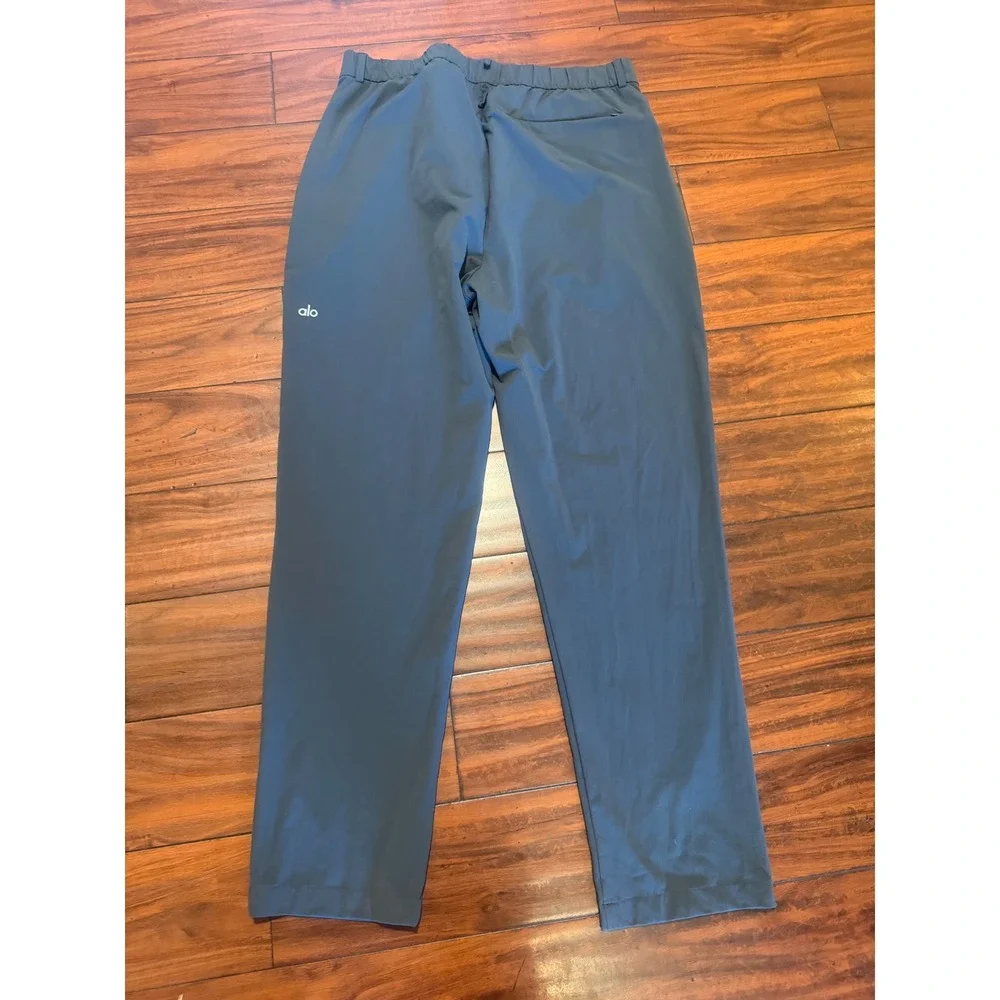 Alo Yoga Mens Co-Op Pant Charcoal Grey Performance Stretch Trousers Size XL